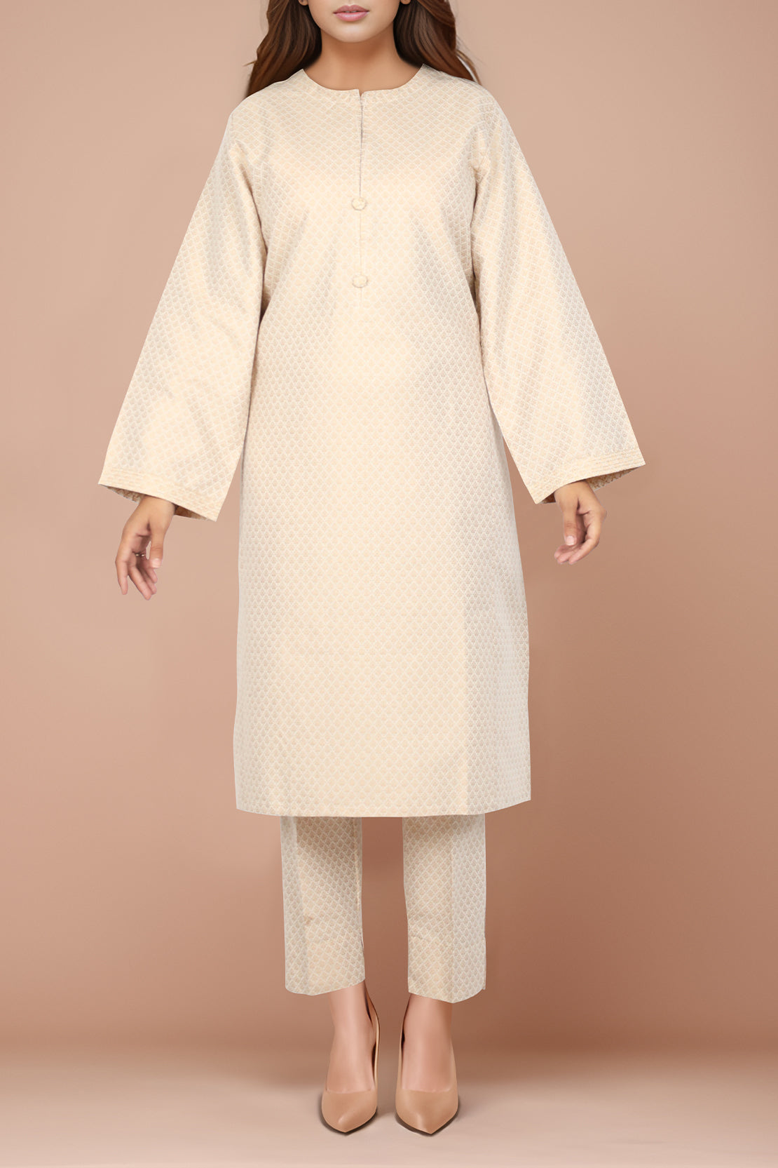 Jacquard Cotton Stitched Shirt – SAYA