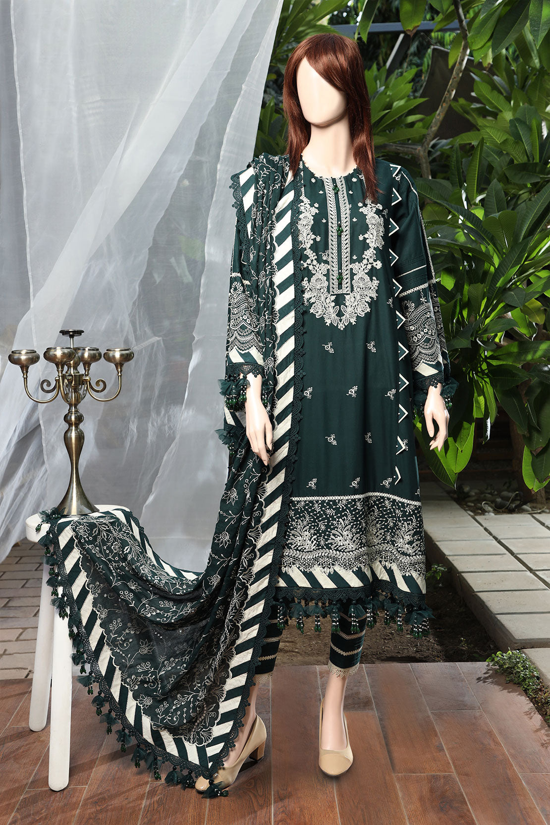 Lamha by Eman Butt RTW Embriodered Chikankari Cotton 2 Piece Subha - Summer Collection