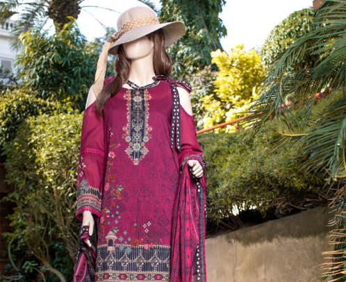 Latest lawn on sale frock style 2019