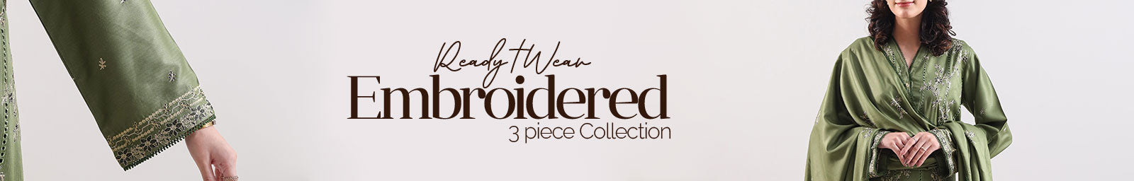 Ready to Wear Embroidered 3-Piece – SAYA