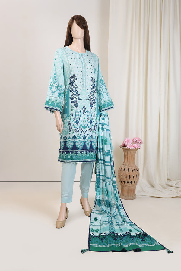 Unstitched Printed Lawn 3 Piece (Special Price)