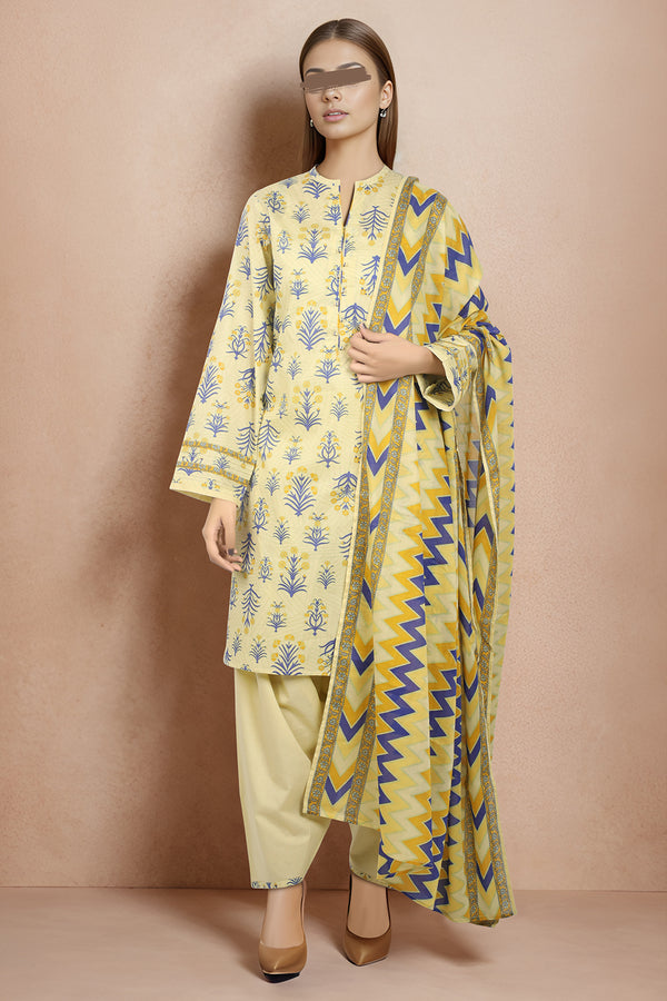 Unstitched Printed Lawn 2 Piece (Shirt/Trouser)