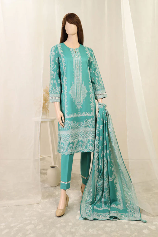 Unstitched Printed Lawn 3 Piece