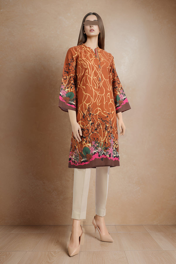 Unstitched Printed Lawn Shirt