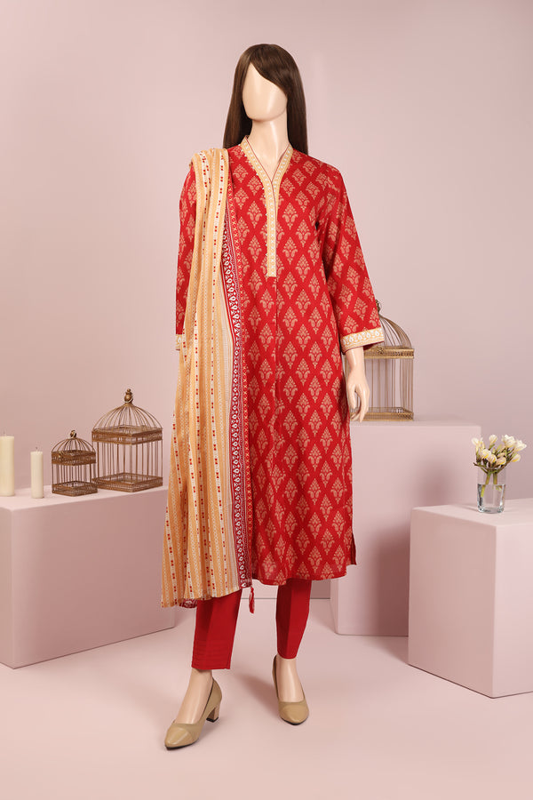 Unstitched Printed Lawn 2 Piece (Shirt/Dupatta)