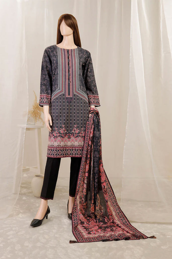 Unstitched Printed Lawn 3 Piece