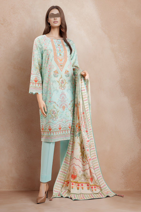 Unstitched Printed Lawn 2 Piece (Shirt/Trouser)