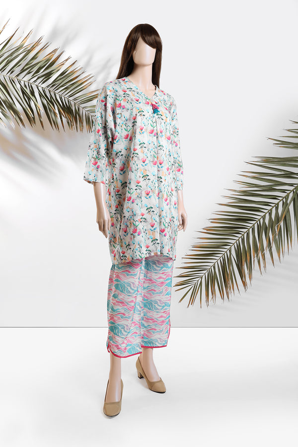 Unstitched Printed Lawn 2 Piece (Shirt/Trouser)