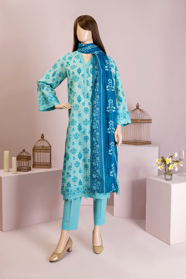 Unstitched Printed Lawn 3 Piece (Saffron by SAYA)