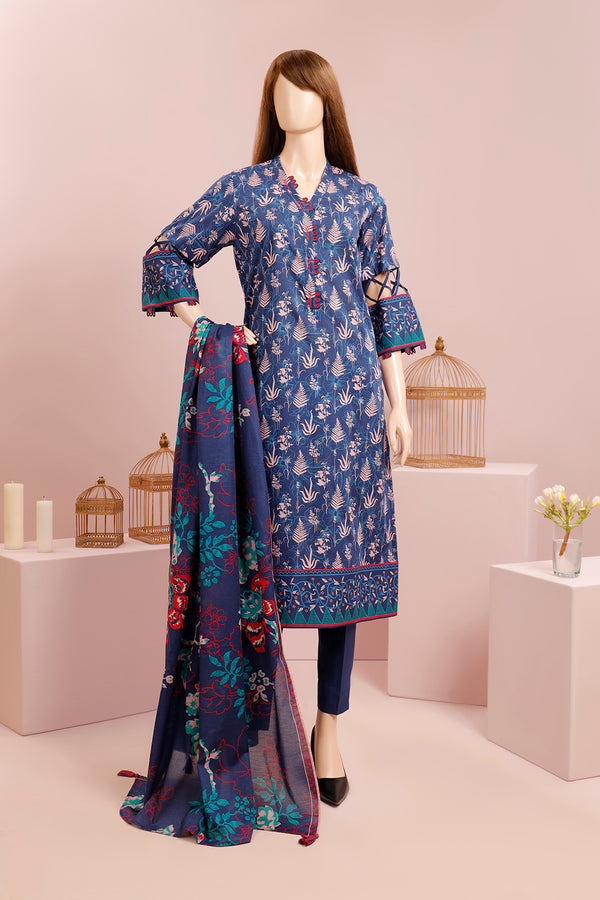 Unstitched Printed Lawn 3 Piece (Saffron by SAYA)