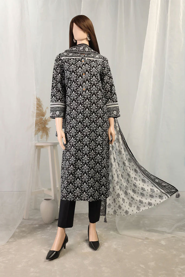 Unstitched Printed Lawn 3 Piece