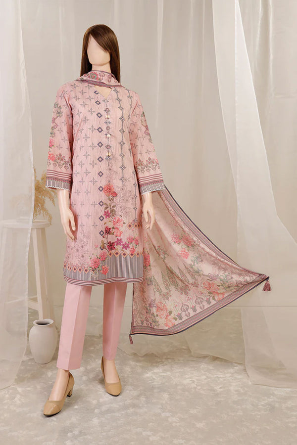 Unstitched Printed Lawn 3 Piece