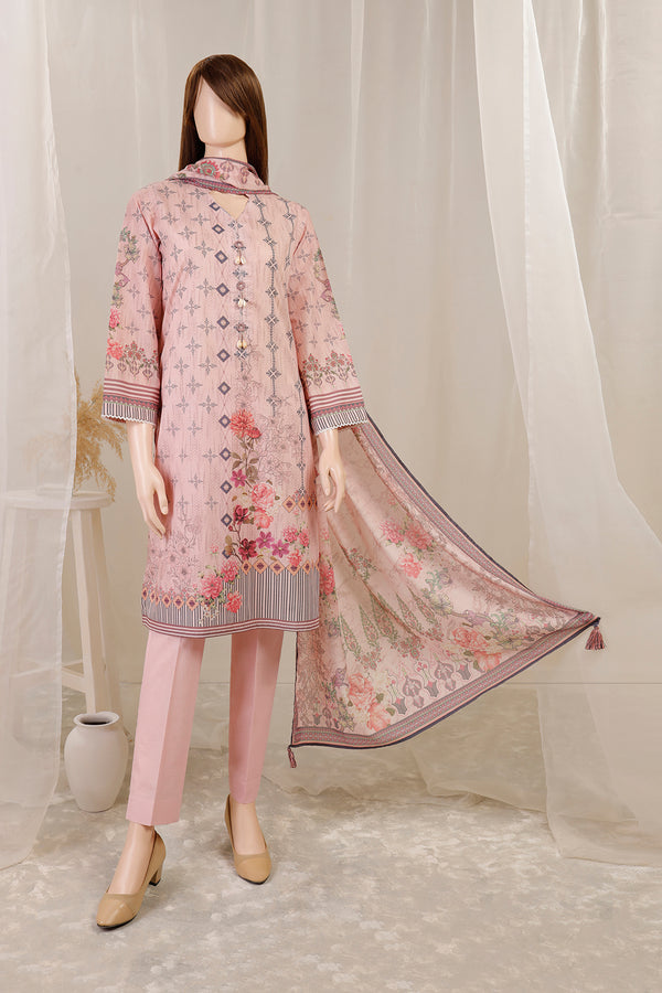 Unstitched Printed Lawn 2 Piece (Shirt/Dupatta)