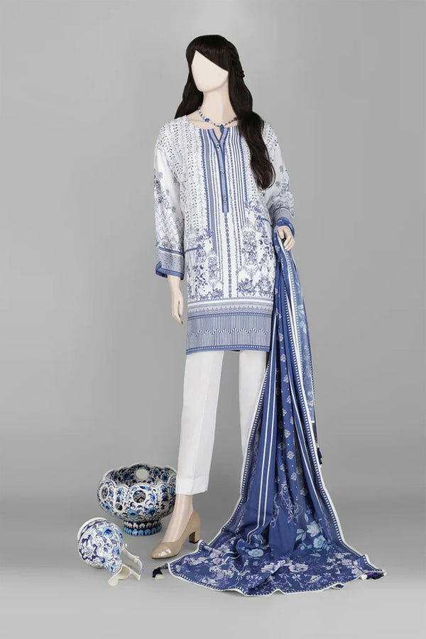 Unstitched Printed Lawn 3 Piece