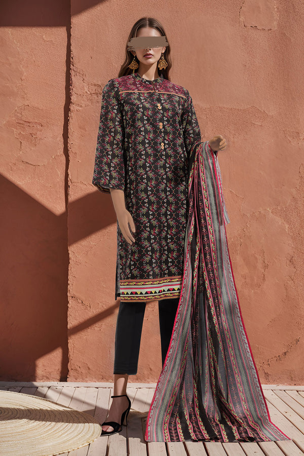 Unstitched Printed Lawn 2 Piece (Shirt/Trouser)