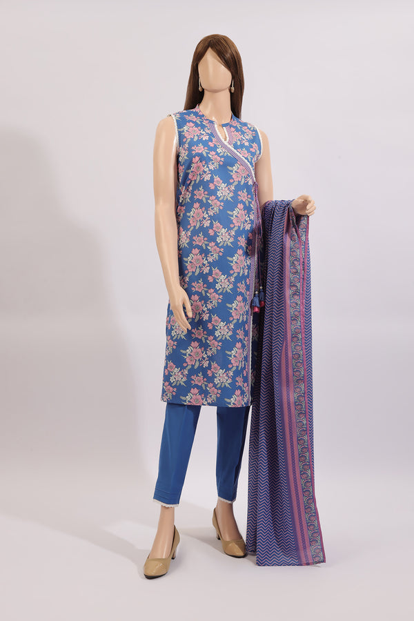 Unstitched Printed Lawn 2 Piece (Shirt/Trouser)