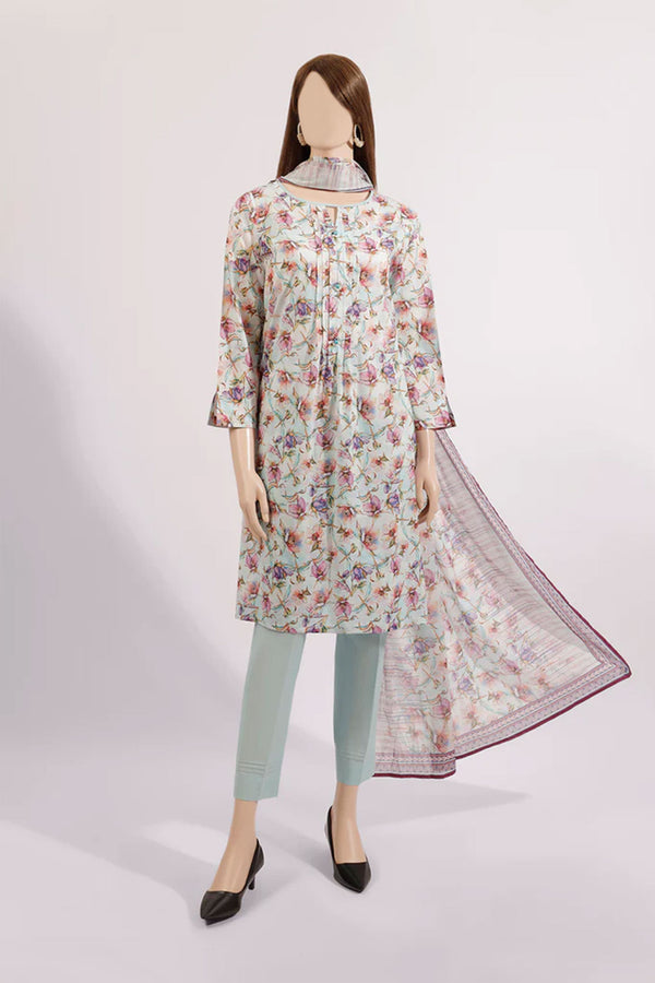 Unstitched Printed Lawn 3 Piece