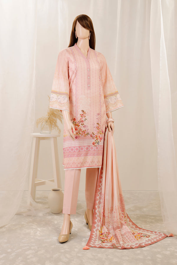 Unstitched Printed Lawn 3 Piece