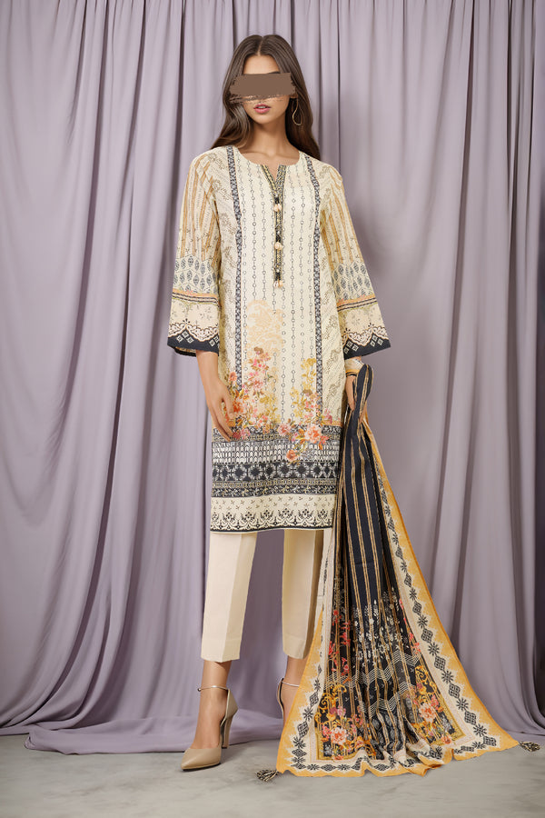 Unstitched Printed Lawn 2 Piece (Shirt/Trouser)