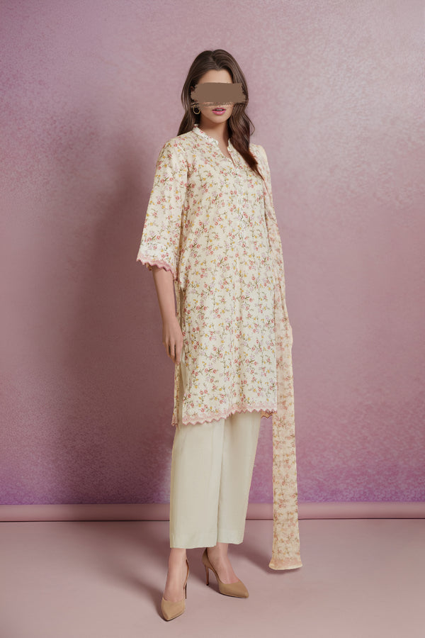 Unstitched Printed Lawn 2 Piece (Shirt/Trouser)