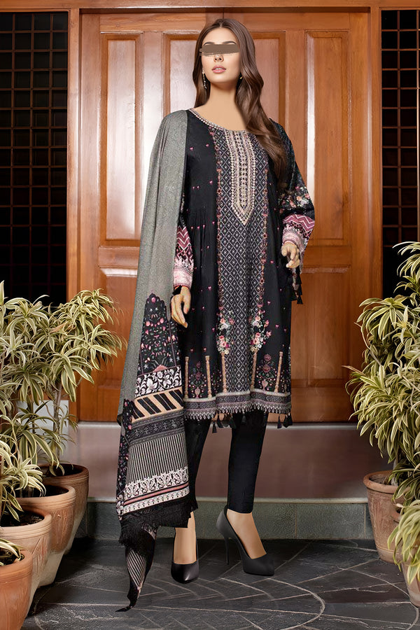 Unstitched Printed Lawn 3 Piece