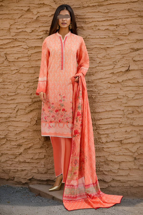 Unstitched Printed Lawn 3 Piece