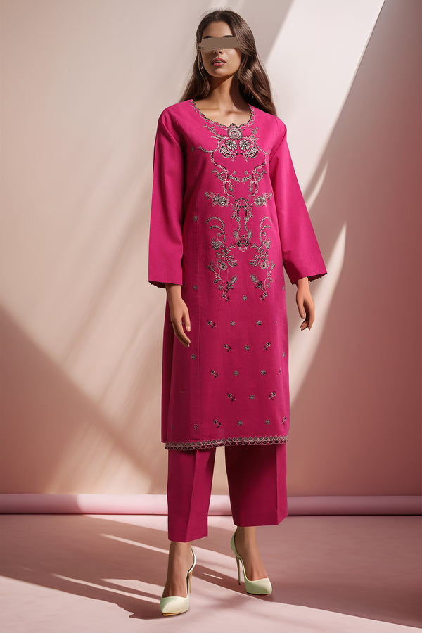 Unstitched Cross Hatch Embroidered 2 Piece (Shirt/Trouser)