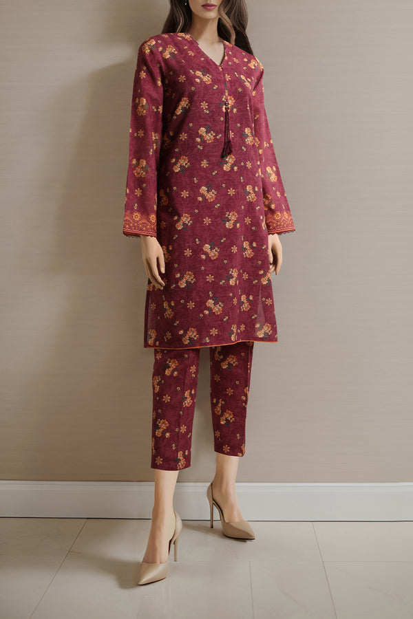 Unstitched Printed Khaddar Shirt