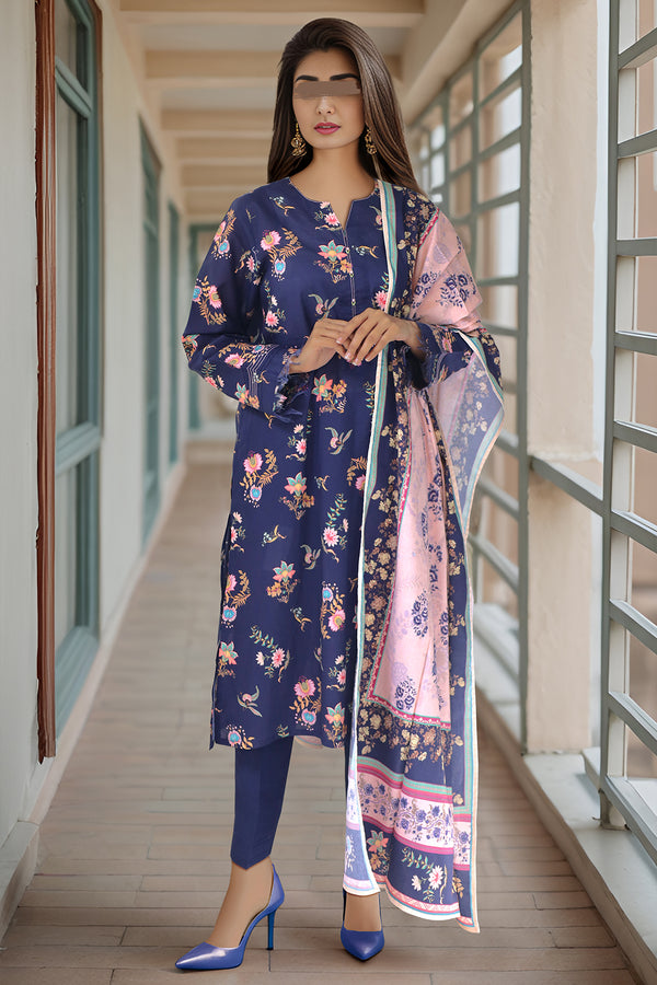 Unstitched Printed Lawn 2 Piece (Shirt/Trouser)