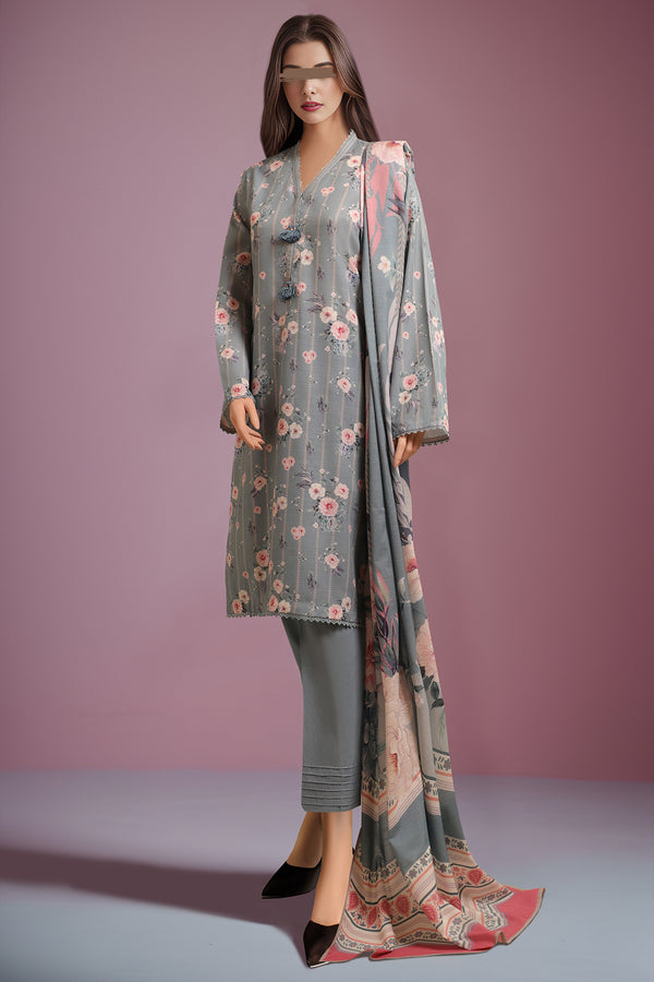 Unstitched Printed Lawn 2 Piece (Shirt/Dupattaa)