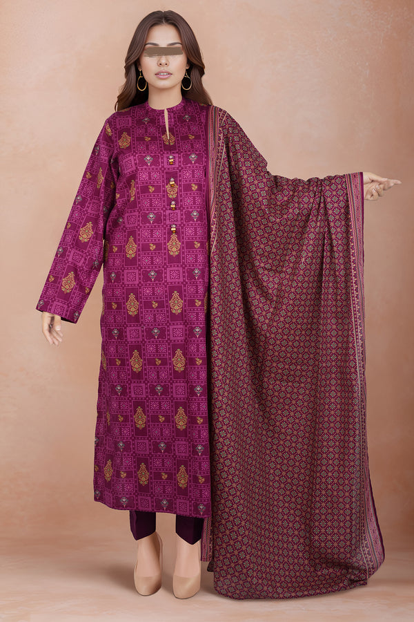 Unstitched Printed Lawn 2 Piece (Shirt/Dupatta)