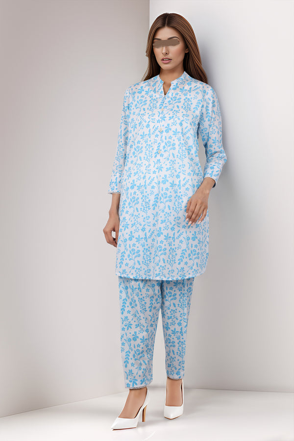 Unstitched Printed Lawn 2 Piece (Shirt/Trouser)