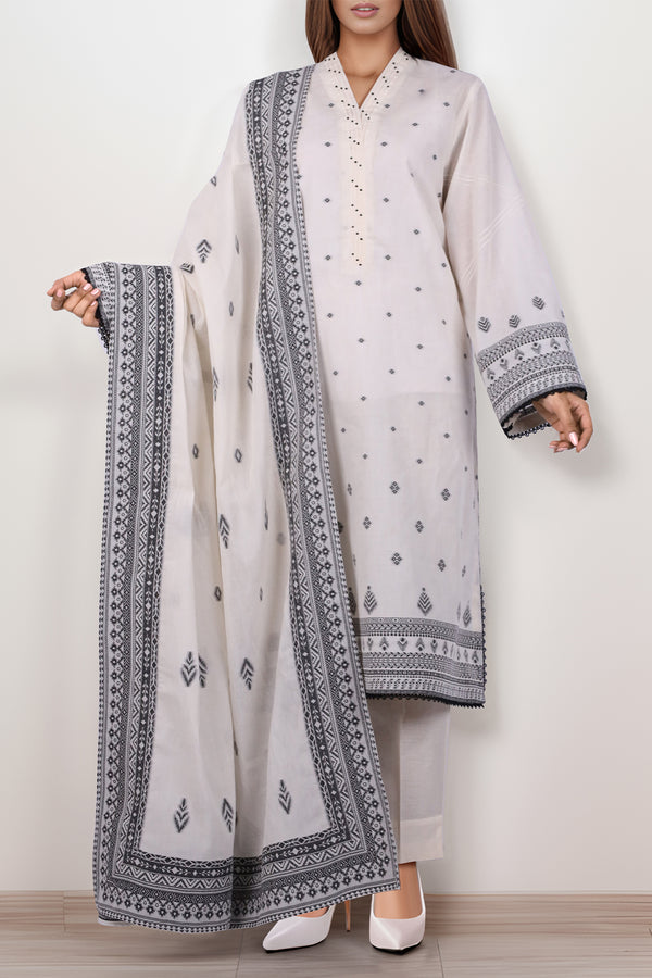 Unstitched Jacquard Cotton Shirt