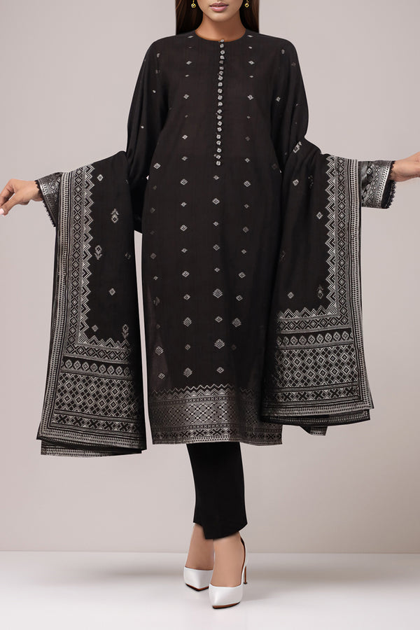 Unstitched Jacquard Cotton 3 Piece