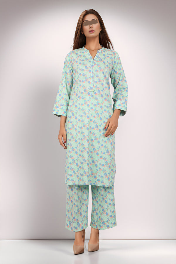 Unstitched Printed Lawn 2 Piece (Shirt/Trouser)