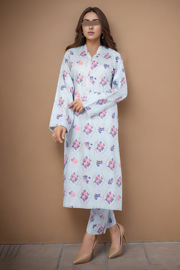 Unstitched Printed Lawn 2 Piece (Shirt/Trouser)