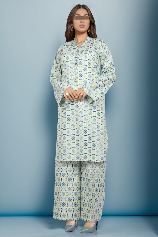 Unstitched Printed Lawn 2 Piece (Shirt/Trouser)