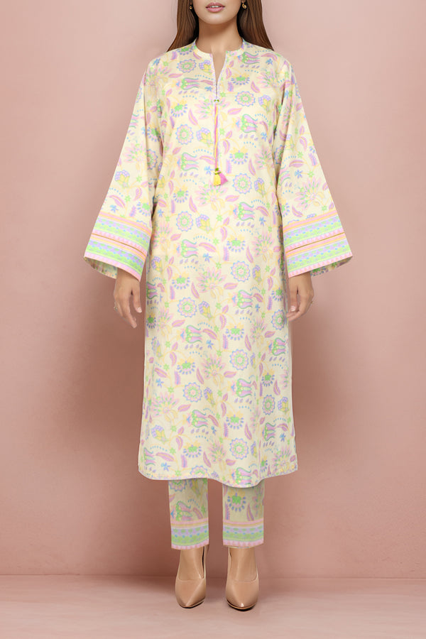 Unstitched Printed Lawn 2 Piece (Shirt/Trouser)