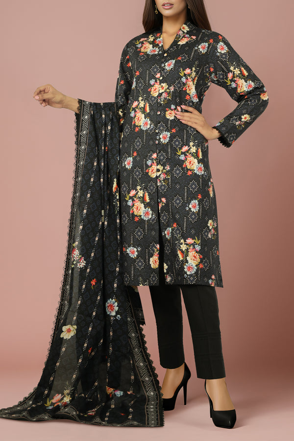 Unstitched Self Jacquard 3 Piece