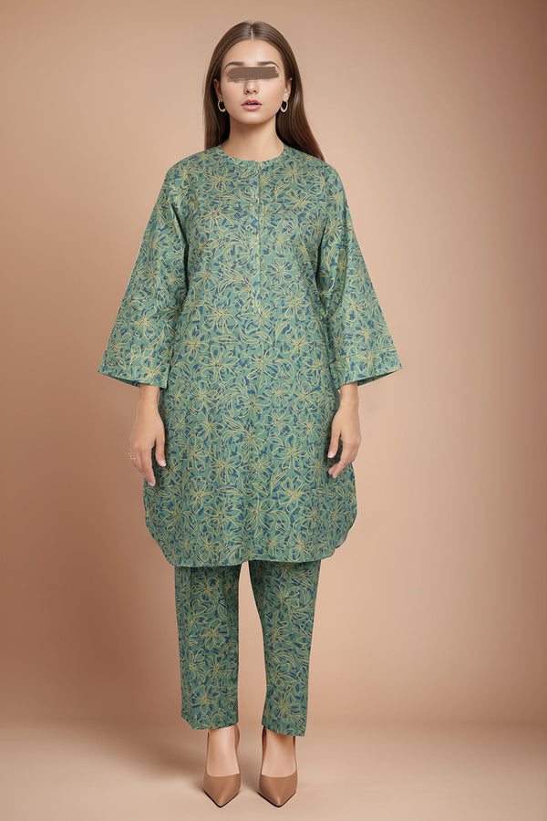 Unstitched Printed Cambric 2 Piece (Shirt/Trouser)