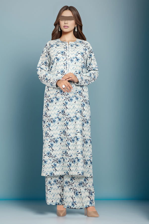 Unstitched Printed Lawn 2 Piece (Shirt/Trouser)