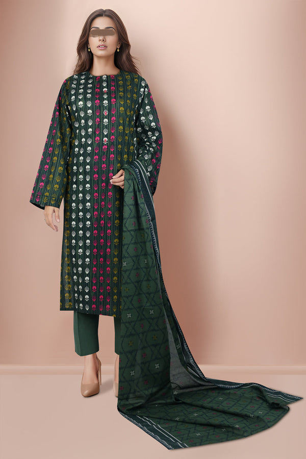 Unstitched Printed Lawn 2 Piece (Shirt/Dupatta)