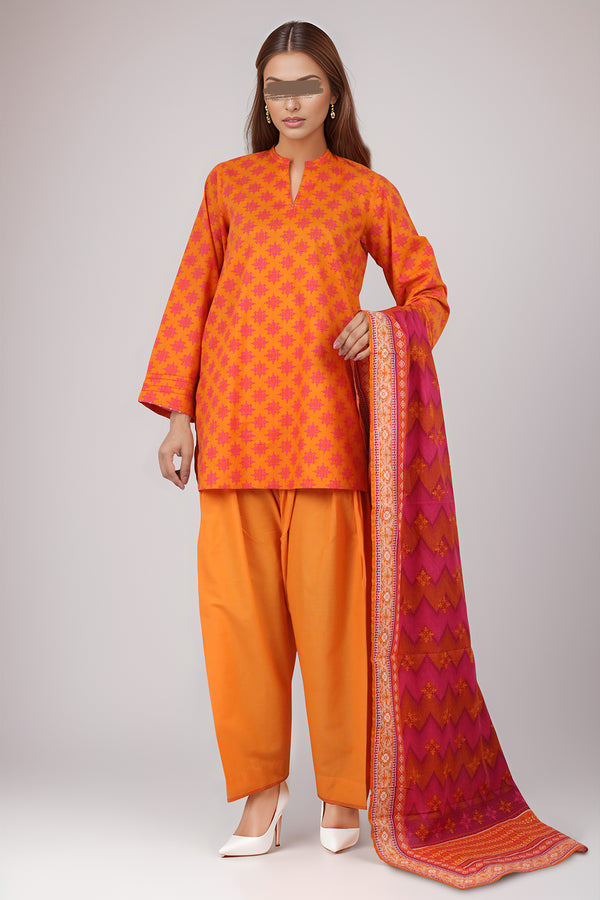 Unstitched Printed Lawn 2 Piece (Shirt/Dupatta)