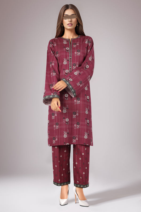 Unstitched Printed Khaddar Viscose 2 Piece (Shirt/Trouser)