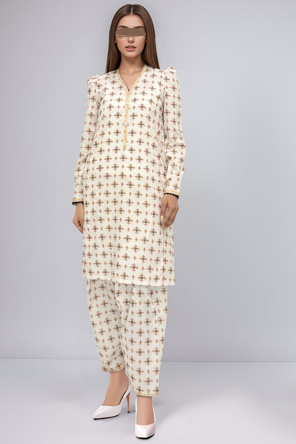 Unstitched Printed Lawn 2 Piece (Shirt/Trouser)