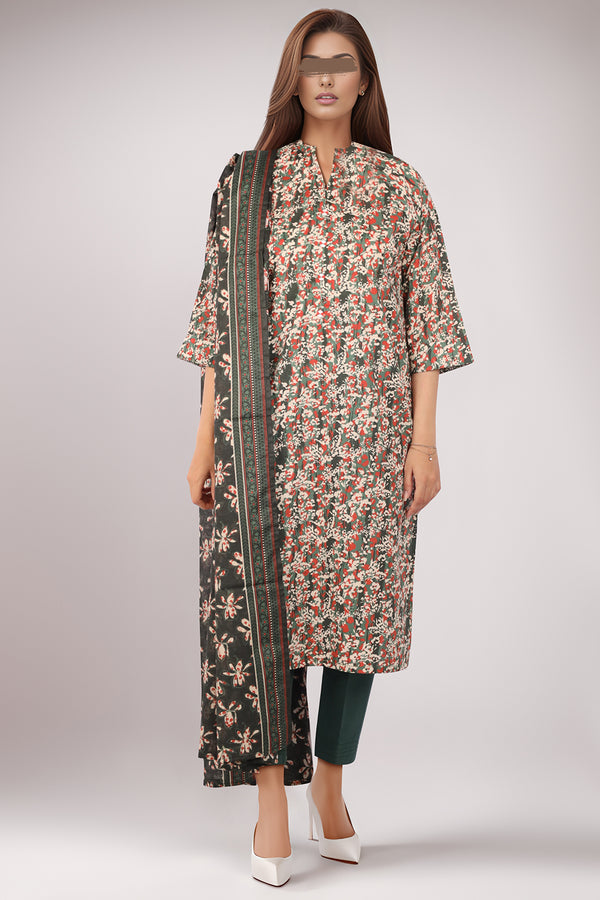 Unstitched Printed Lawn Shirt