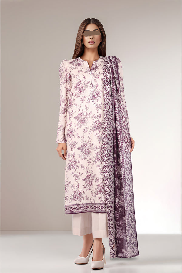 Unstitched Printed Cambric 2 Piece shirt dupatta