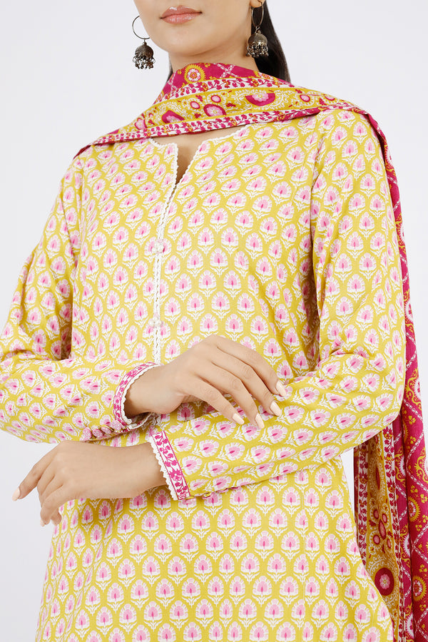 Unstitched Printed Lawn 2 Piece (Shirt/Trouser)