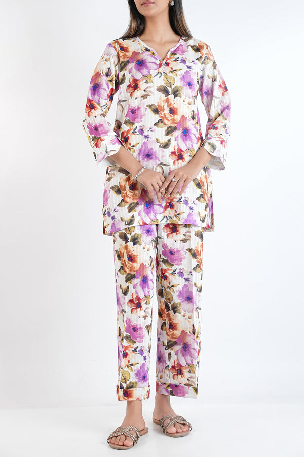 Unstitched Printed Lawn 2 Piece (Shirt/Trouser)