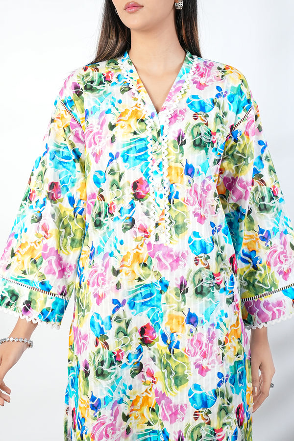 Unstitched Printed Lawn 2 Piece (Shirt/Trouser)